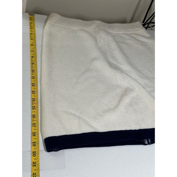 Vintage Escada Set Womens Sweater 42 Skirt 40 Cream Navy Bouclé Sequins Knit - Picture 16 of 16